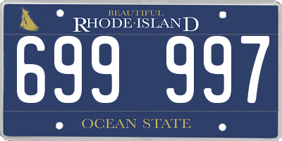 RI license plate 699997