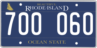 RI license plate 700060