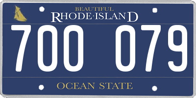 RI license plate 700079