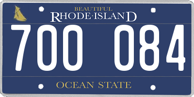RI license plate 700084