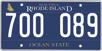 RI license plate 700089