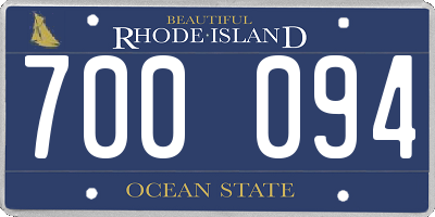 RI license plate 700094