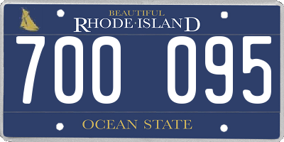 RI license plate 700095