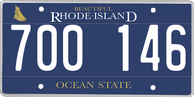 RI license plate 700146
