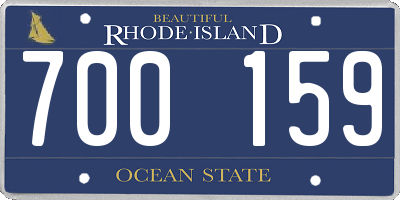 RI license plate 700159