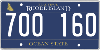 RI license plate 700160