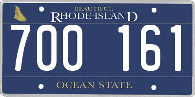 RI license plate 700161