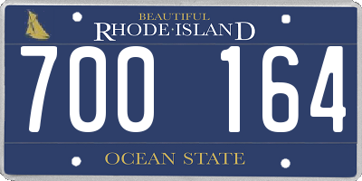 RI license plate 700164