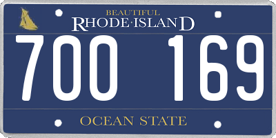 RI license plate 700169
