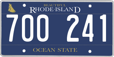 RI license plate 700241