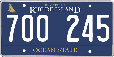 RI license plate 700245