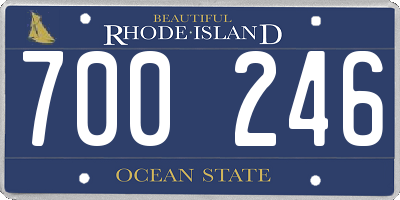 RI license plate 700246