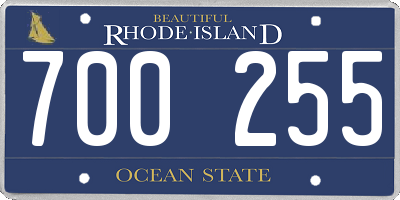 RI license plate 700255