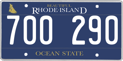 RI license plate 700290