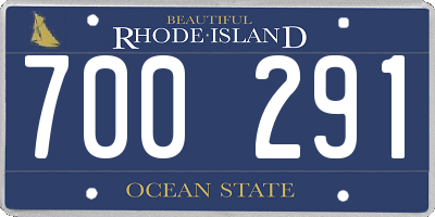 RI license plate 700291