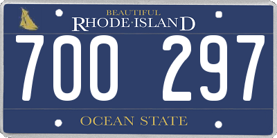 RI license plate 700297
