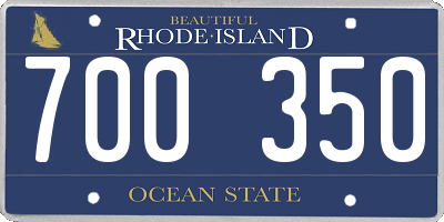 RI license plate 700350