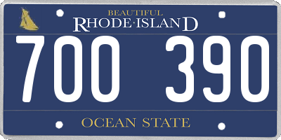RI license plate 700390