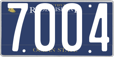 RI license plate 7004