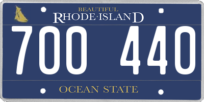 RI license plate 700440