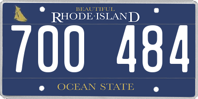 RI license plate 700484