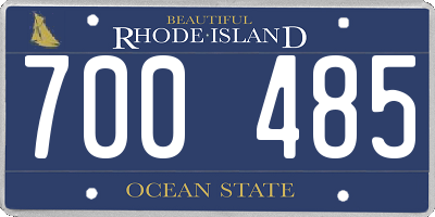 RI license plate 700485