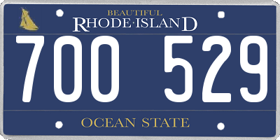 RI license plate 700529