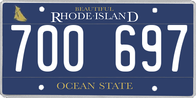 RI license plate 700697