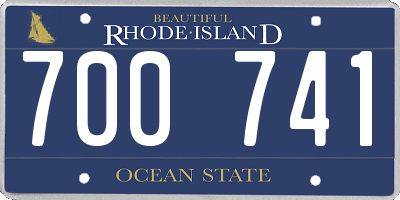 RI license plate 700741