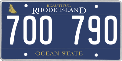 RI license plate 700790
