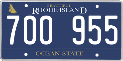 RI license plate 700955