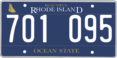 RI license plate 701095