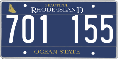RI license plate 701155
