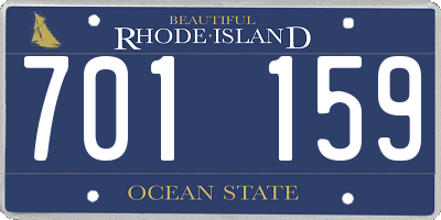 RI license plate 701159