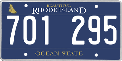 RI license plate 701295