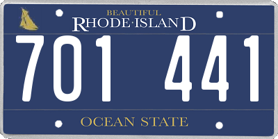 RI license plate 701441
