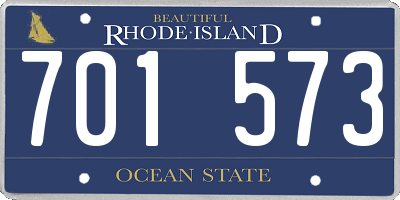 RI license plate 701573