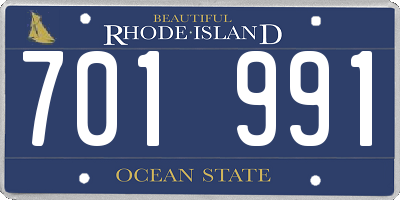 RI license plate 701991