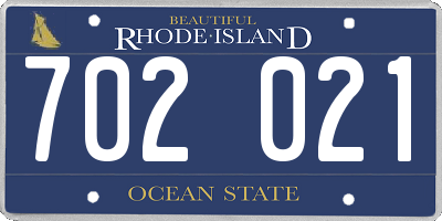 RI license plate 702021