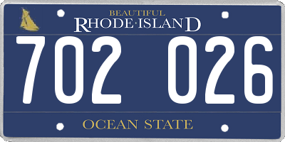 RI license plate 702026