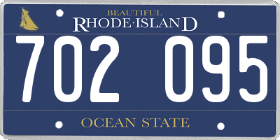 RI license plate 702095