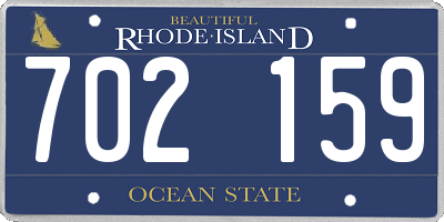 RI license plate 702159