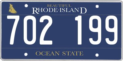 RI license plate 702199