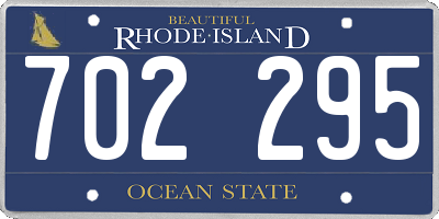 RI license plate 702295