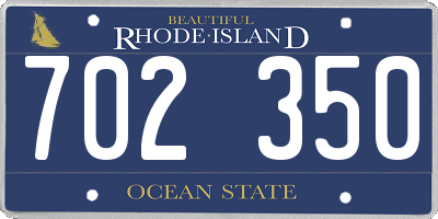 RI license plate 702350