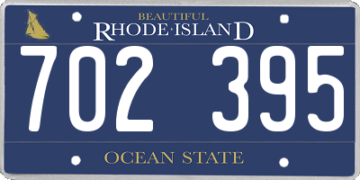RI license plate 702395