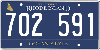RI license plate 702591