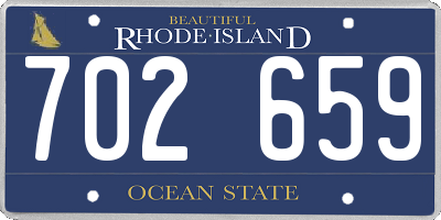 RI license plate 702659