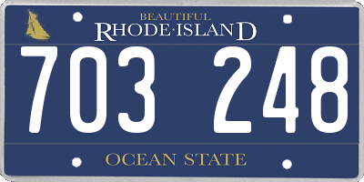 RI license plate 703248