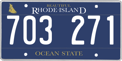 RI license plate 703271